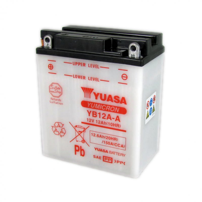 Yuasa Motorcycle Battery YB12AA 12V 12.0Ah From County Battery