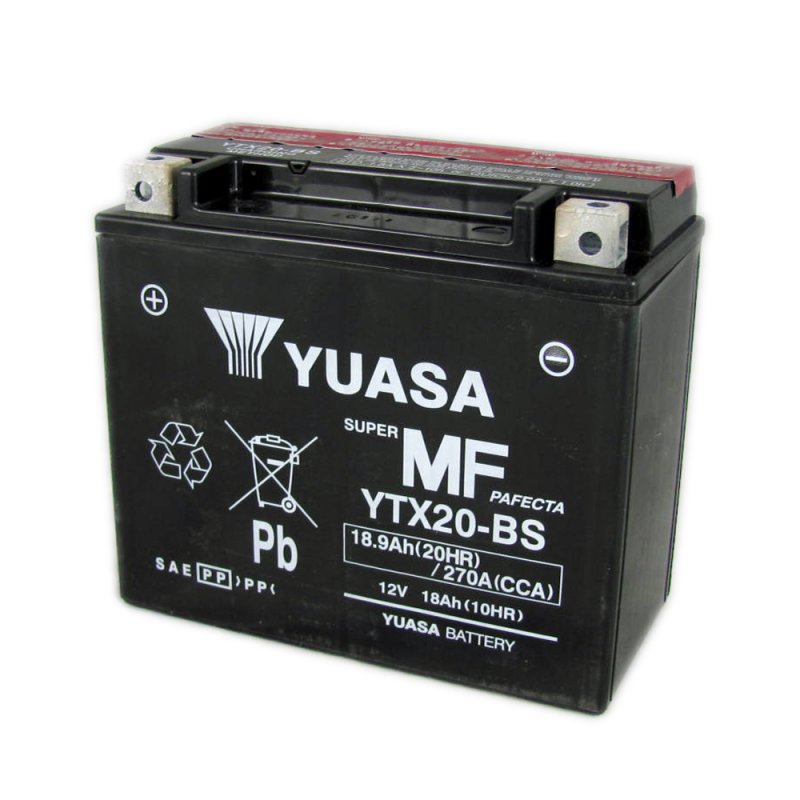 Yuasa Motorcycle Battery YTX20BS 12V 18A County Battery