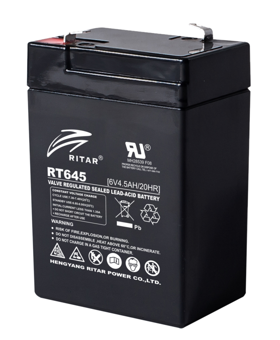 thumbnail image 2 of Mighty Max 6V 4.5Ah SLA Battery – Replacement For Ritar RT645, ML4-645911 – Alarm, Scooter, UPS 2 of 5